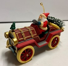 Hallmark Keepsake Ornament Here Comes Santa Series #17 SANTA&#39;S ROADSTER ~ 1995 - £10.01 GBP