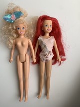 Vintage 90&#39;s Tyco Disney&#39;s The Little Mermaid Ariel &amp; Sister Arista Doll # 1806 - £20.85 GBP