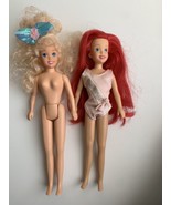 Vintage 90&#39;s Tyco Disney&#39;s The Little Mermaid Ariel &amp; Sister Arista Doll... - £20.75 GBP