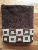 Avanti Precision Bath Towel 27&quot; x 51&quot; 100% Cotton Mocha Brown ~ Very Nic... - £14.20 GBP