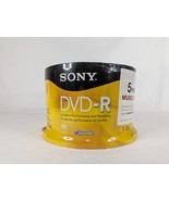 Sony DVD-R 120 Min 4.7GB 1-16x Blank Disc 50 Pack New Sealed - $19.99