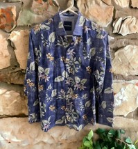 Tommy Bahama Mens Long Sleeve Button Up Shirt Size S/P Floral Tropical - £29.59 GBP