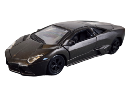 Lamborghini Reventon Supercar Matte Gray Rare 1:39 Scale Metal Model By ... - $8.98