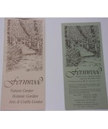 Vintage Two Fernwood Nature Center Botanic Garden Niles Michigan Map Bro... - $4.10 CAD