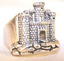 quality  MEDIEVAL OLD CASTLE SILVER BIKER RING BR38R jewelry NEW mens CA... - $9.45