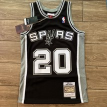 New Mitchell And Ness Manu Ginobili San Antonio Spurs Jersey NBA Black XS - £79.92 GBP