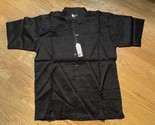 Godbody 100% Linen Shirt Mens XL Black Label NWT Short Sleeve Button Up - £17.69 GBP