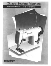 Brother TZ1-B652 manual for sewing machine - $12.99