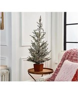 Home Reflections 37&quot; Illuminated Flocked Potted Tree - $64.50 CAD