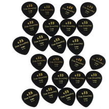 Dunlop Guitar Picks Teardrop Classic Celluloid Thin Black 24 Pack - £20.74 GBP