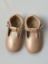 Special Sale SIZE 5 Hard-Sole Mary Janes - Pearl Pink Toddler shoes baby shoes - £14.38 GBP