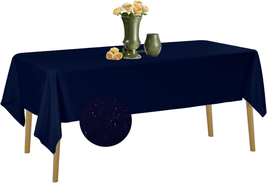 Waterproof Rectangle Tablecloth  2 Pack, 60 X 102 Inch Polyester Tablecloths, Wr - £27.81 GBP
