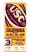 University of Southern California vs California 1974 Ticket Stub NCAA Football - £14.15 GBP