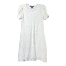 Jessica Howard Womens White Floral Eyelet Lace Lined Dress Size 6 - £11.76 GBP