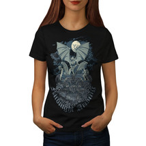 Wellcoda Midnight Demon Womens T-shirt, Gargoyle Casual Design Printed Tee - £14.92 GBP+