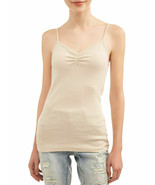 No Boundaries Women&#39;s Juniors Rib Cami X-Large (15-17) Oatmeal Cinched F... - $14.02 CAD