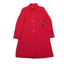NWT J.Crew 2011 Double-cloth Metro Lady Day Coat in Red Wool Thinsulate 6P - £172.07 GBP