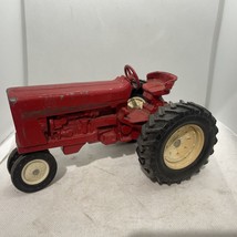 ERTL International Vintage Red Toy Tractor 351 w/ 18-4-34 Wheels  8.5&quot; - £19.45 GBP