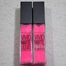 Maybelline New York 20 ELECTRIC PINK X2 Vivid Matte Liquid ColorSensational  - $8.58