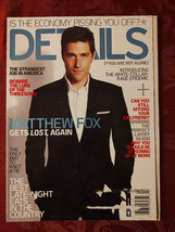 DETAILS magazine January February 2009 Matthew Fox Stan Lee Fashions - £7.68 GBP