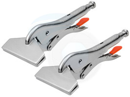 2pcs 10inch Steel Vice Vise Holding Welding Sheet Clamp Locking Pliers - £20.69 GBP