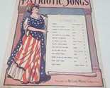 Forsaken Patriotic Songs by Koschat Sheet Music Vintage Large Format - $10.98