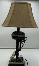 Vintage Style Fishing Boat Outboard Motor Table Lamp Nautical Lake Rustic 32&quot;H - £134.49 GBP