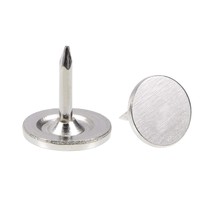 uxcell Upholstery Nails Tacks 9.5mmx10mm Flat Head Furniture Nails Pins Silver T - £9.42 GBP