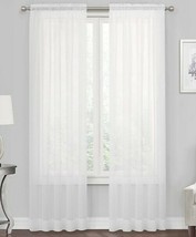 Lichtenberg Brand ~ Voile ~ Single Curtain Panel ~ No. 918 ~ 59&quot; x 54&quot; ~ White - £17.93 GBP