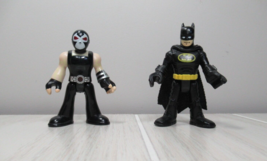 Fisher Price Imaginext DC Super Friends Batman Bane figure set 2 pc lot - £6.39 GBP