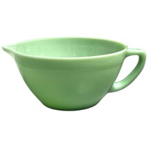 Vintage Anchor Hocking Jadeite Fire King Round Handled Batter Bowl with ... - $29.95
