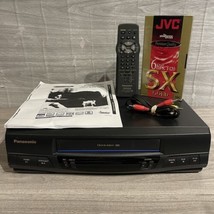 Panasonic VCR PVQ-V200 Blueline 4 Head VHS Video Cassette Recorder Remot... - $58.68