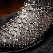 KANSAS Genuine Snake Skin Cowboy Boot from the Western Collection White image 10