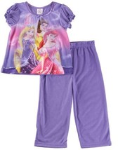 Disney Princess 2-pc. Beautiful Overlay Trio Pajama Set, Purple, Size 2T - $14.84