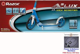 Blue Razor A5 Lux Scooter + Bonus: Active Energy Power Balance Necklace ... - $123.94