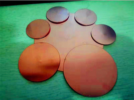 99.9% Pure Copper Disk Circle Blanks T2 Cu Metal 30mm/60mm Diameter or C... - $13.62+