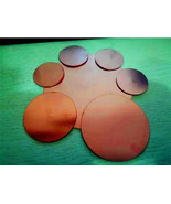 99.9% Pure Copper Disk Circle Blanks T2 Cu Metal 30mm/60mm Diameter or C... - £10.91 GBP+