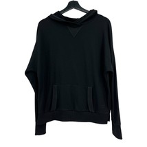 Cutter &amp; Buck Sweatshirt medium womens black thin hooded pocket pullover - $25.74