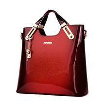New Women Leather Handbags Designer Crossbody Bag High Quality Patent Leather La - £60.10 GBP