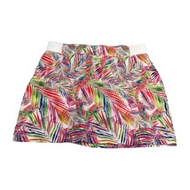 Reel Legends A-Line Skirt Womens Large Petite Candy Pink Jazzy Palms Performance - £17.44 GBP