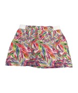 Reel Legends A-Line Skirt Womens Large Petite Candy Pink Jazzy Palms Per... - £17.44 GBP