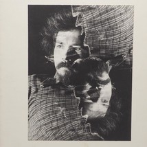 Photo Noir et Blanc Double Exposé Homme 1970&#39;s Vintage Photographie - £57.64 GBP