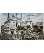 Vintage U.S. Grant Hotel &amp; Plaza San Diego California Linen Postcard  - $4.99