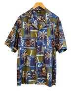 Hawaiian Camp Shirt Mens 3XL Aloha Friday Ukulele Palm Outrigger Tapa READ - $276.80 MXN