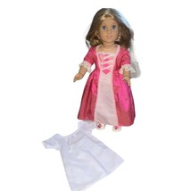 American Girl Doll Elizabeth Cole w/ Original Meet Dress &amp; Petticoat &amp; Necklace  - £116.40 GBP