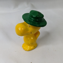 Woodstock Bird Figure Green Hat Snoopy 1.75 Inch Hong Kong - £10.17 GBP