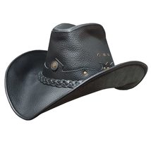 Texas Western Cowboy Leather Hat - £227.81 GBP