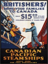 4675.Canada pacific.steamships.britishers.POSTER.decor Home Office art - £13.44 GBP+