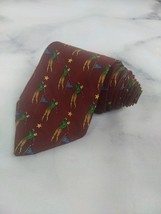 Tommy Hilfiger Mens Golf Neck Tie Golfer 100% Italian Silk  Multi Color ... - $14.95