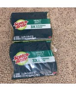 Scotch Brite 3M Heavy Duty Scrub Sponges 6 Pack Lot Of 2 12 Total Sponge... - £9.42 GBP